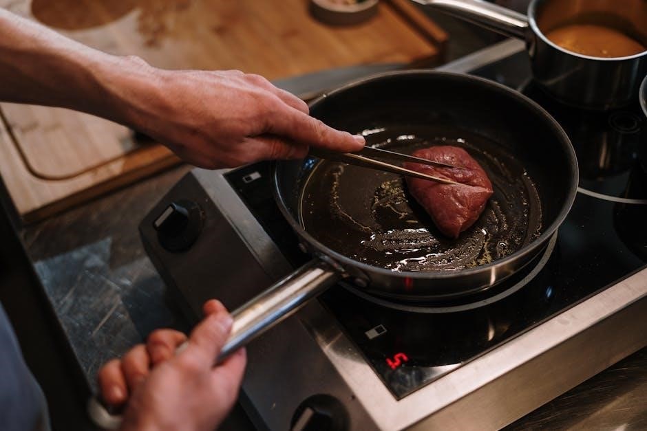 instructions for bosch induction hob